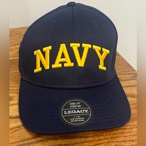 NWT Legacy Navy American Flag Cool Fit Structured Stretch Fit Hat